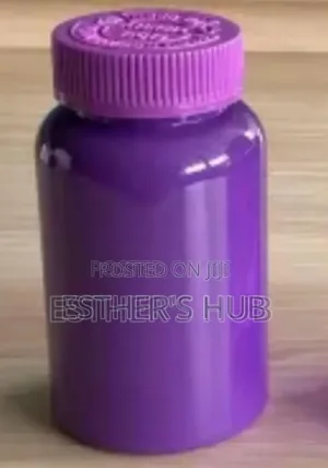 Empty Plastic Pill Bottles Purple 250ml With Child Protection Cover