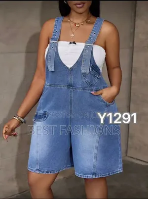 Ladies Jeans Playsuit