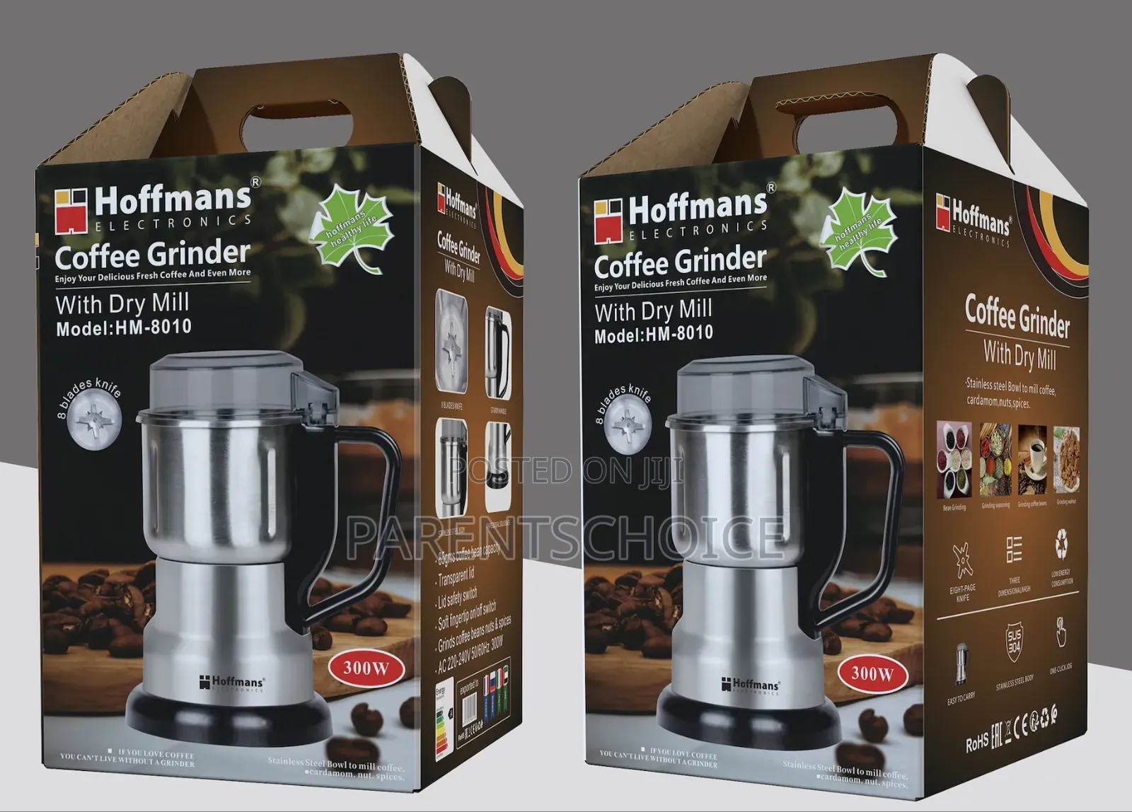 Hoffmans Hm-8010 Dry Mill Coffee Grinder 300w