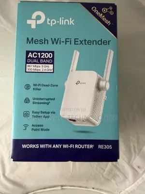 Tp-Link Mesh Wi-Fi Extender Ac1200 Dual Band Re305