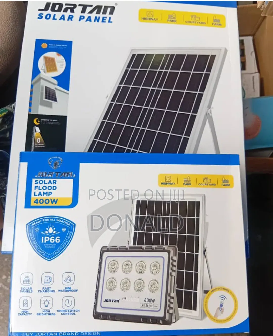 Jortan 400watts Solar Flood Lamp
