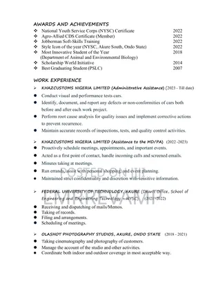 Oluwafemi Samuel Cv