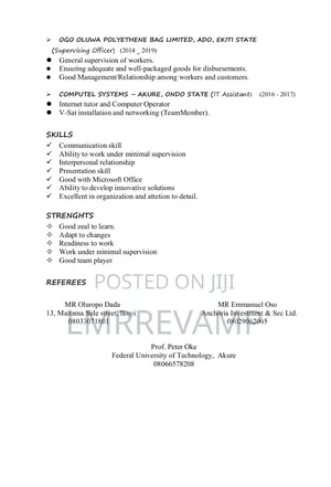 Oluwafemi Samuel Cv