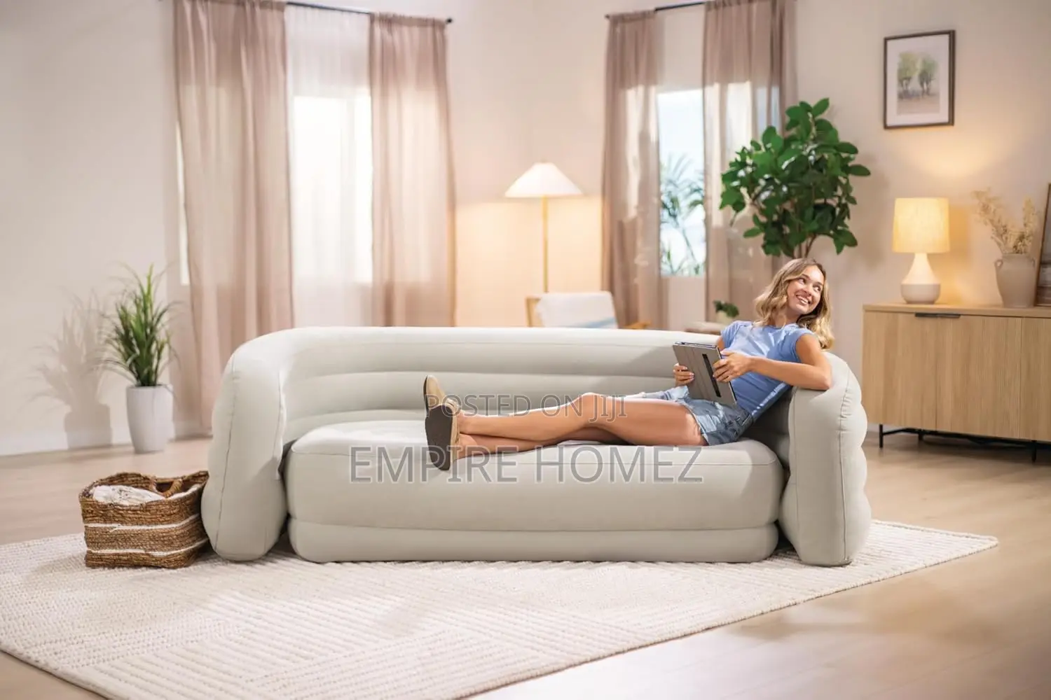 Inflatable Curved Sofa by Intex
