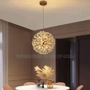 A Standard Quality Modern Dandelion- Style Led Crystal Chandelier