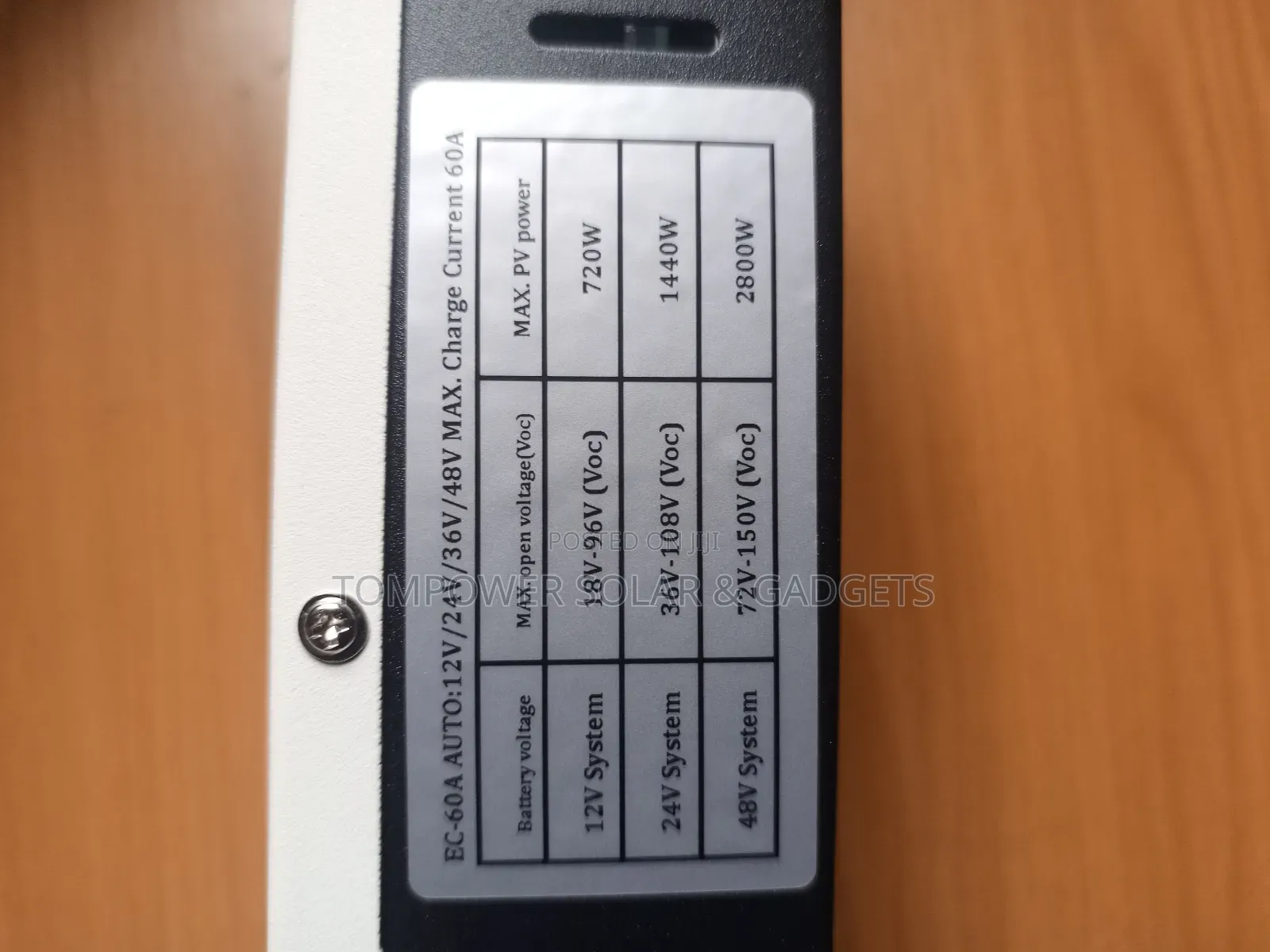 60a MPPT Solar Charge Controller