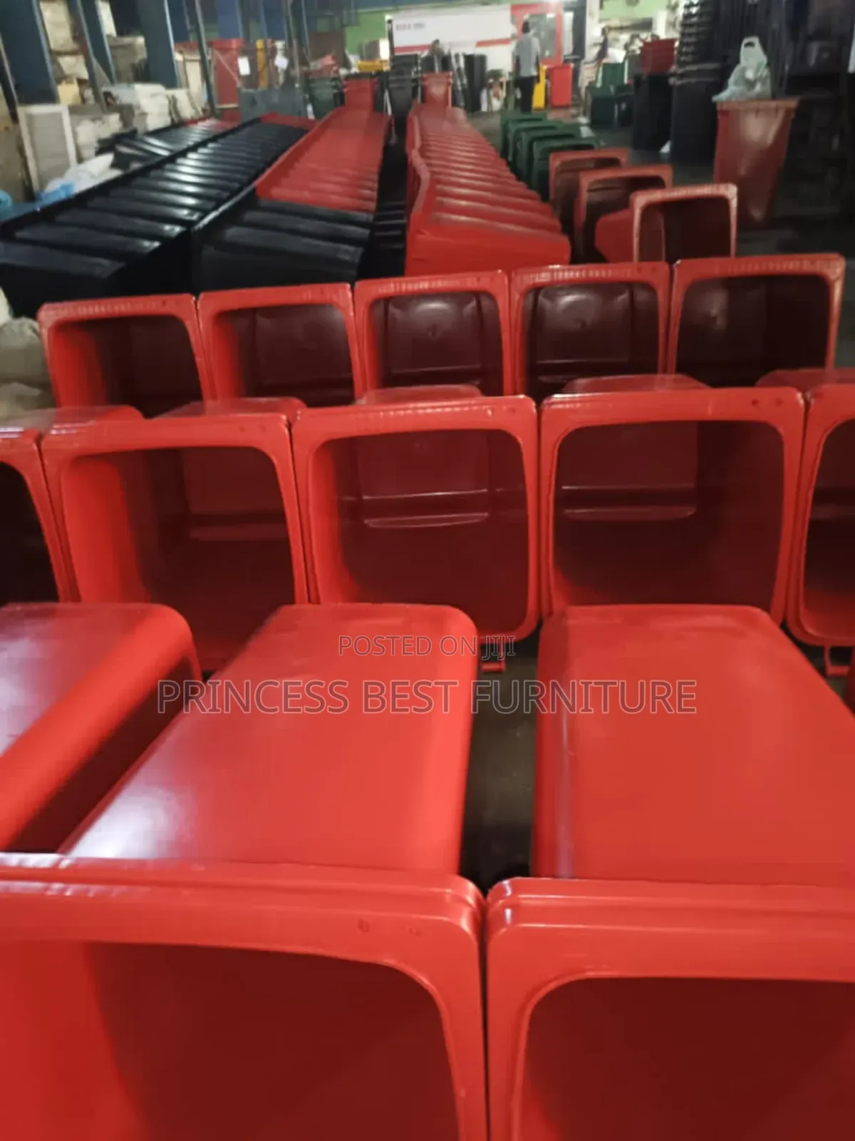 Red Waste Bin