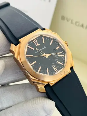 High Quality Luxury Bulgari Rubber Wristwatch