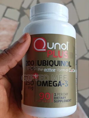 Qunol Plus Ubiquinol(Coq10), 200 Mg + Omega-3, 90 Softgels.