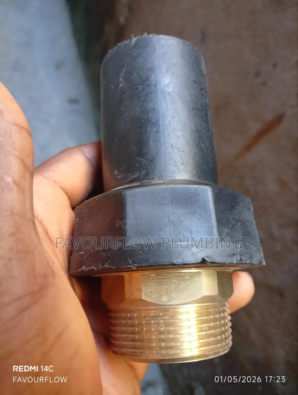 50mm X 1 1/2" Hdpe Male Threaded Transition Adapter (Sdr 11)