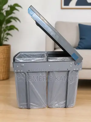 Dual-Compartment Waste Bin