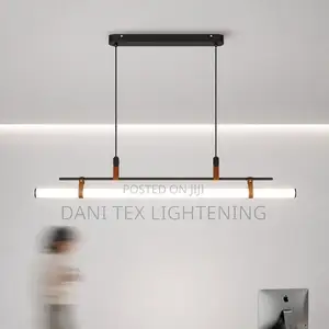 Modern Led Long Tube Chandelier Kitchen Table Dining Room Office Cafe