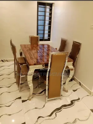 Marble Top With Iron Leg 
