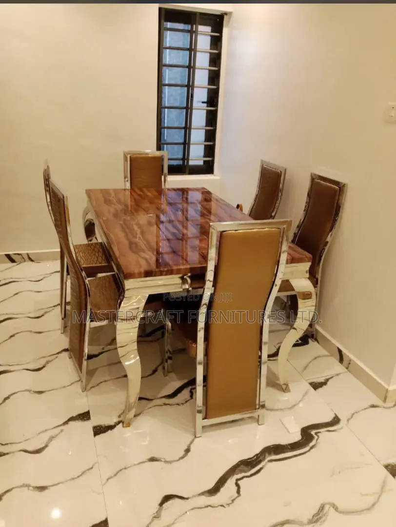 Marble Top With Iron Leg 
