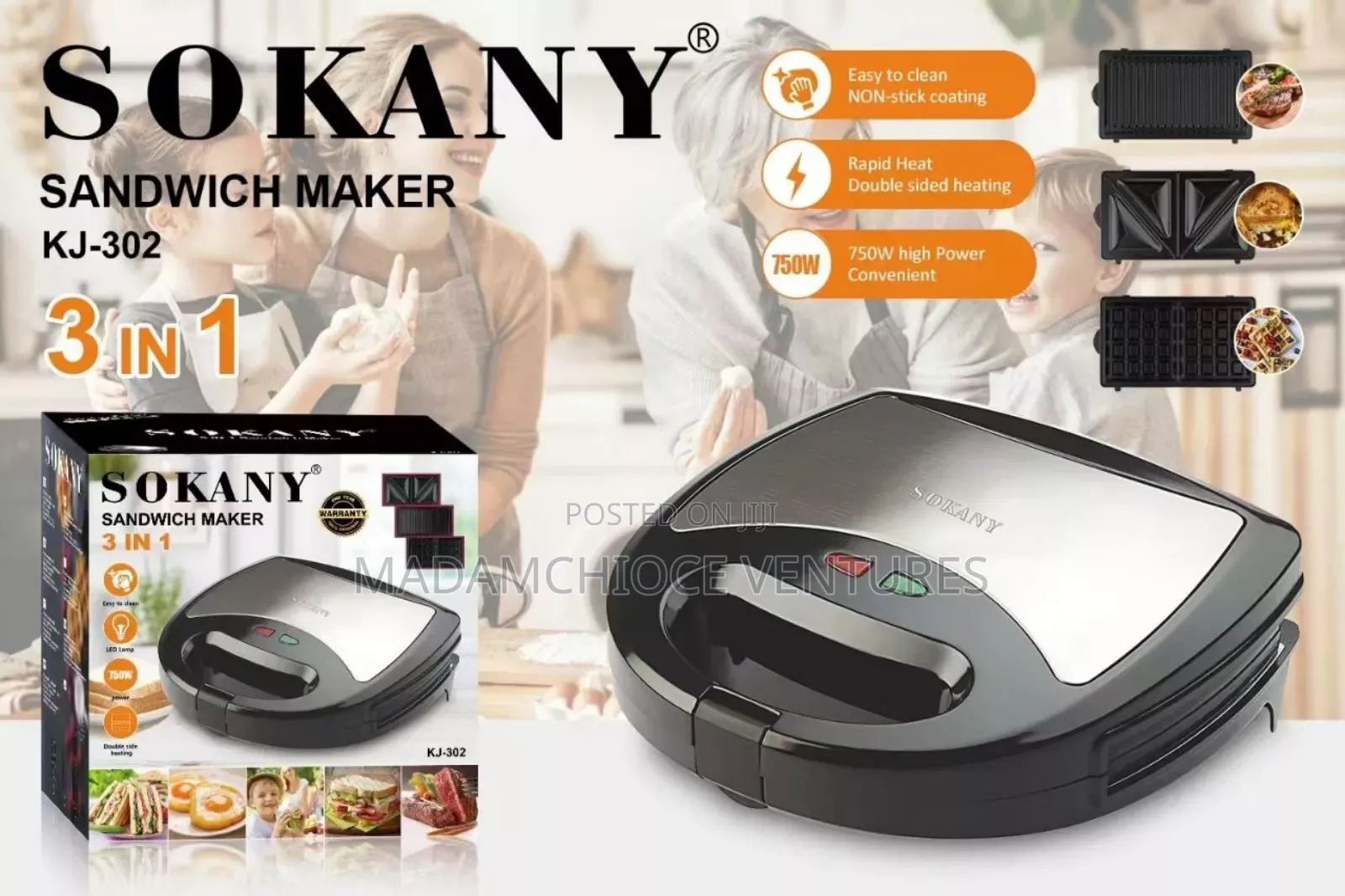 3 in 1 Sokany Toaster