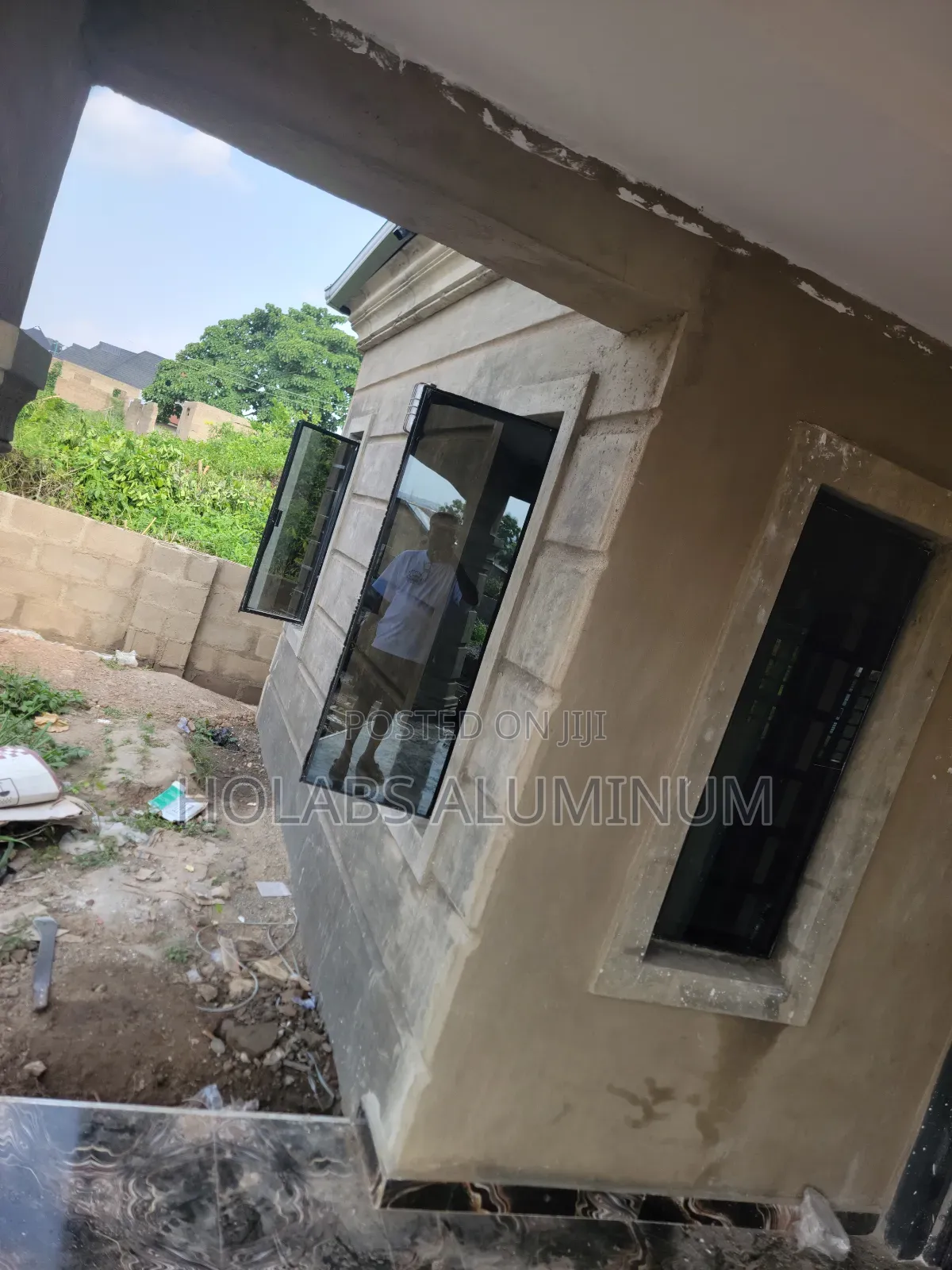 Transom Window With Burglary