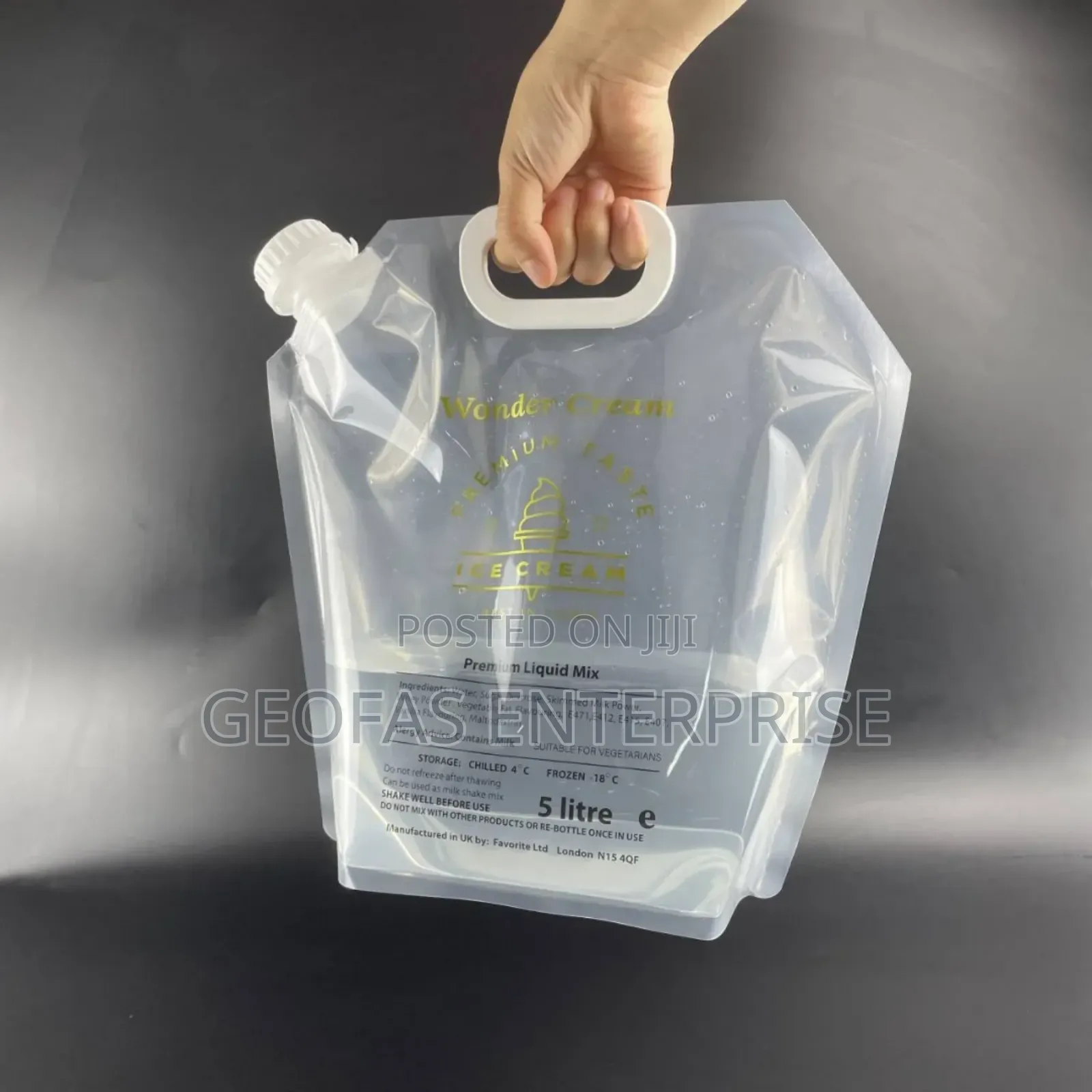 High Quality Original Storage Fluid Bag With Plastic Hand