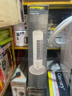 Challenge 29-Inch Oscillating Tower Fan With 3 Speed Settings