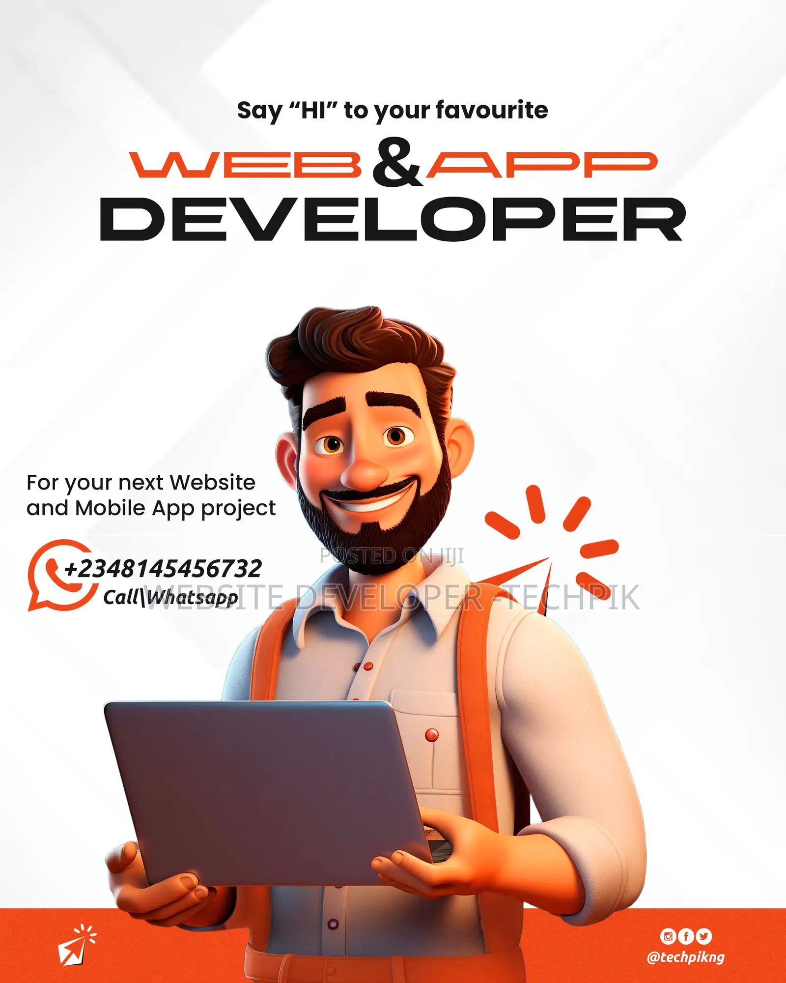 Website Developer and Mobile App Developer. Website Designer Lagos