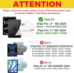 Procase for iPad Pro 11 Inch Case M5 2025/M4 2024