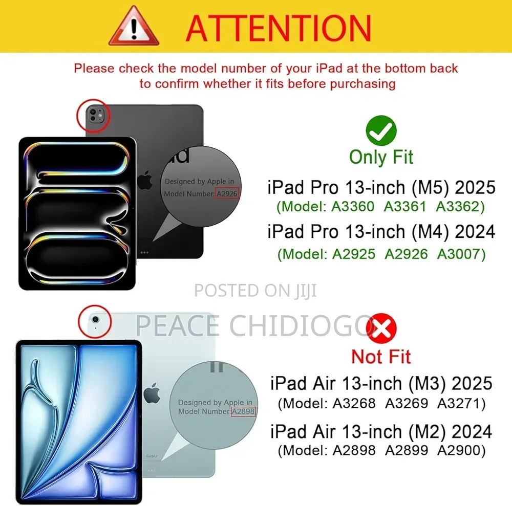 Procase for iPad Pro 13 Inch Case M5 2025/M4 2024