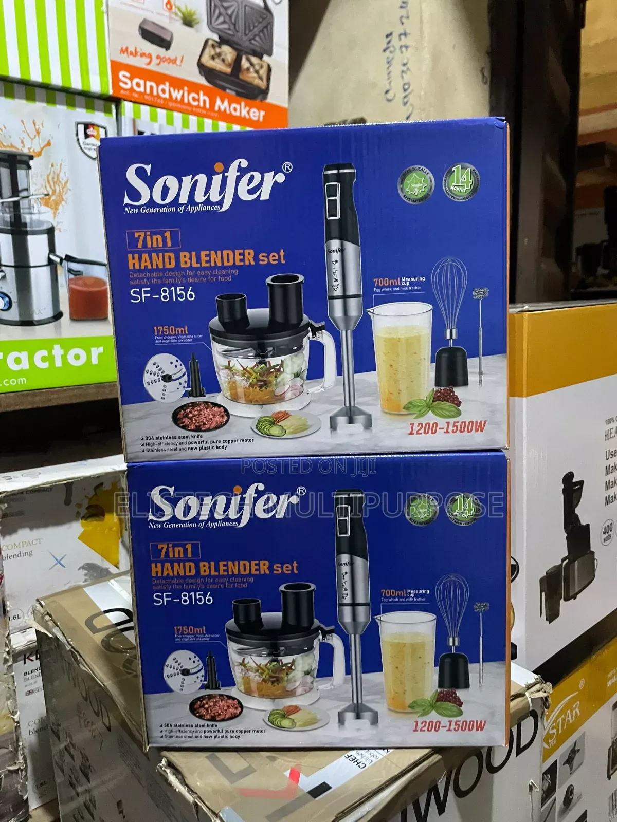 Sonifer Sf-8156 7-in-1 Hand Blender Set (1500w)