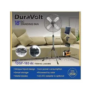 Duravolt Ac/Dc Standing Fan With Adaptor - 18''