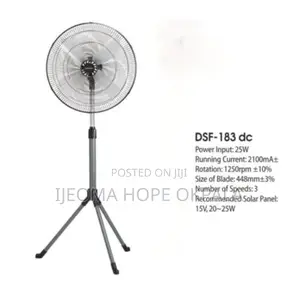 Duravolt Ac/Dc Standing Fan With Adaptor - 18''