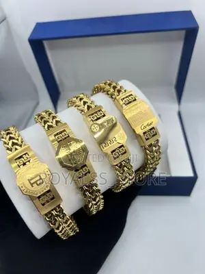 Non-Tarnish Gold Plated Men’S Bracelet Hand Chain