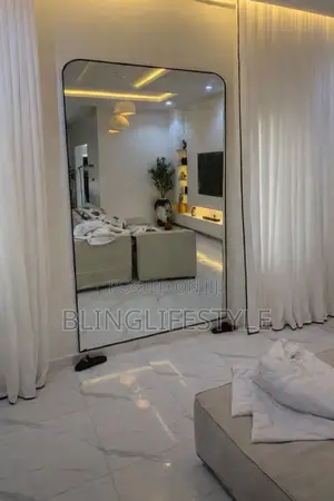 6ft Mirror With Black Frame