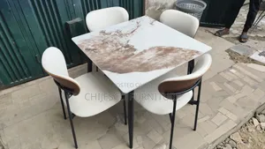 Quality Marble Dinning Table With 4 Chairs