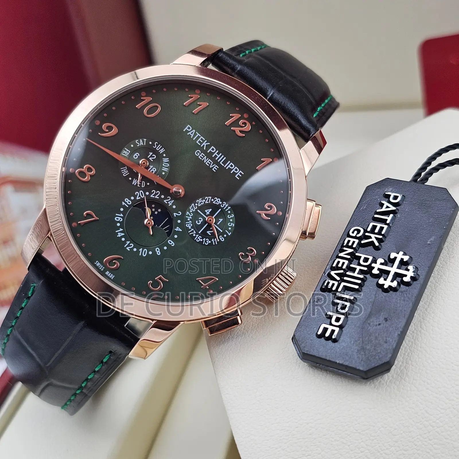 Patek Philippe Leather Watch Automatic