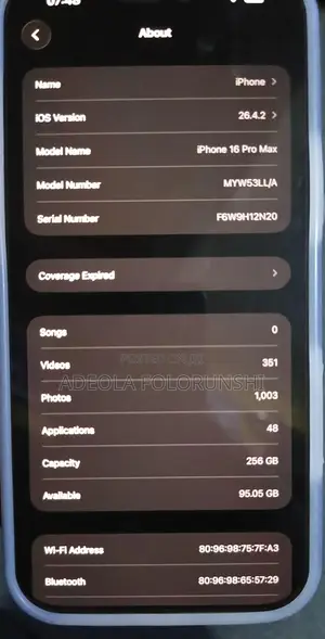 Apple iPhone 16 Pro Max 256 GB Bronze