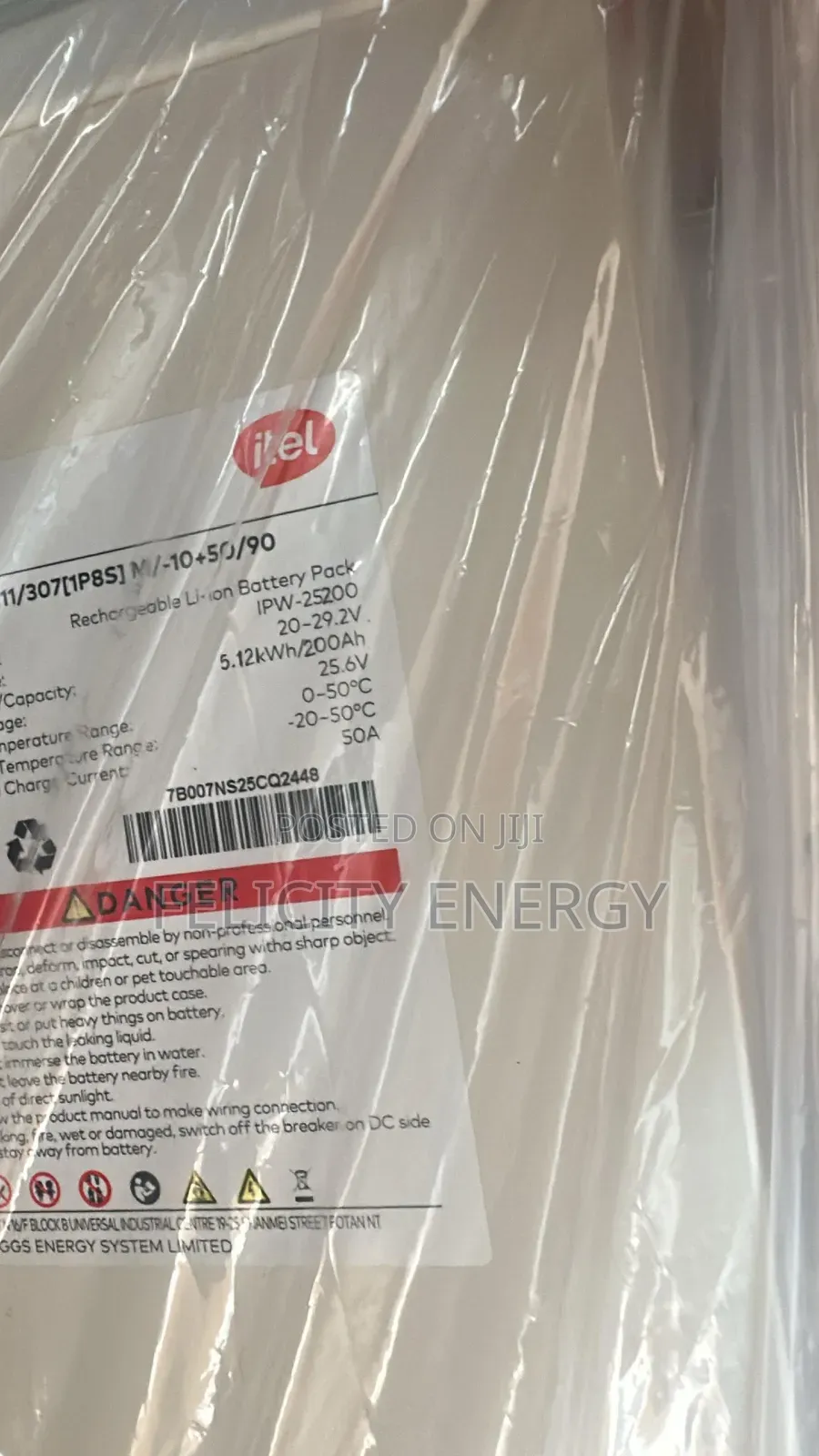 Itel Lithium Battery 5kwh 24v