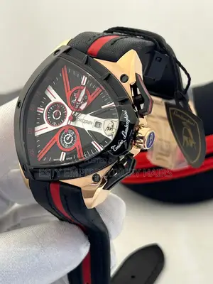 High Quality Luxury Lamborghini Leather Wristwatch