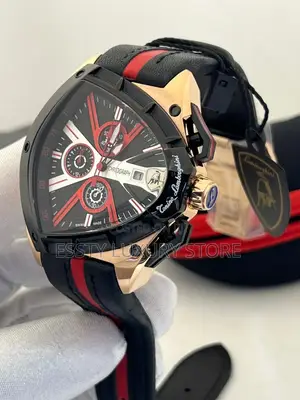 High Quality Luxury Lamborghini Leather Wristwatch