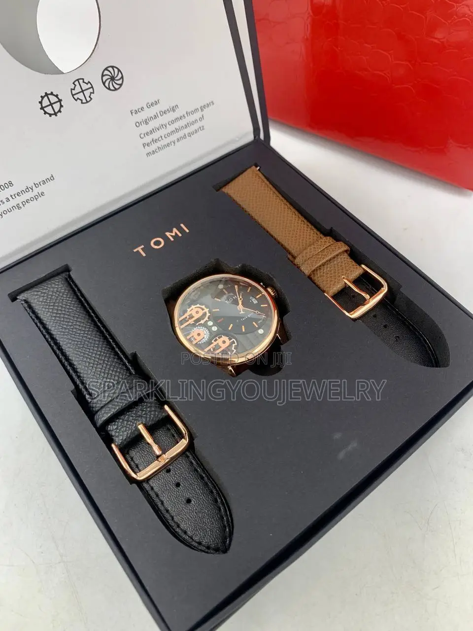 Dual Leather Tomi Watch