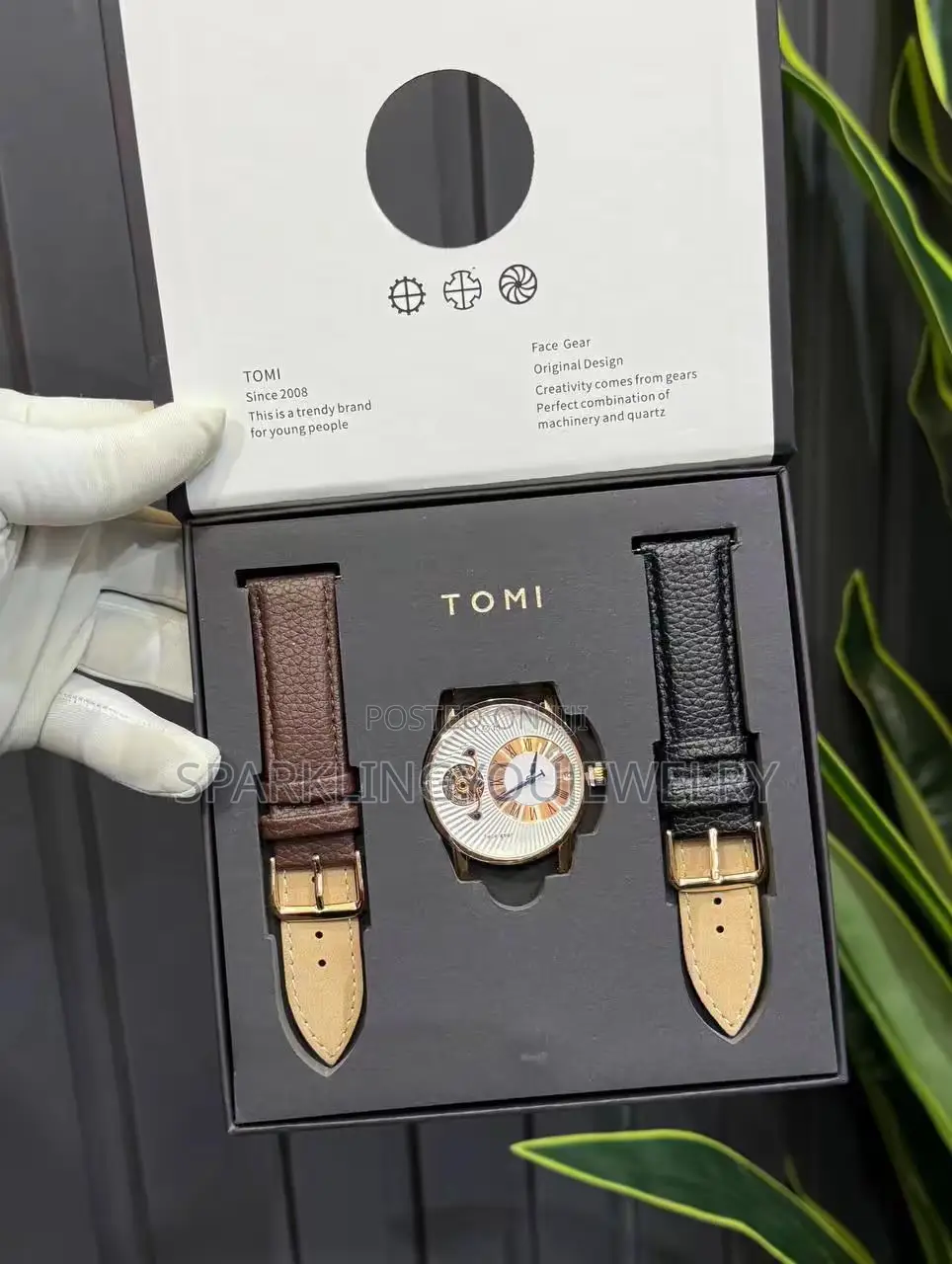Dual Leather Tomi Watch