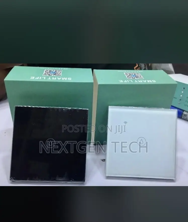 Tuya Smart Life White Glass Touch Wifi Smart Switch