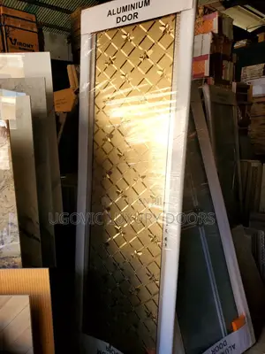 Extra Height Aluminum Gold Toilet Door