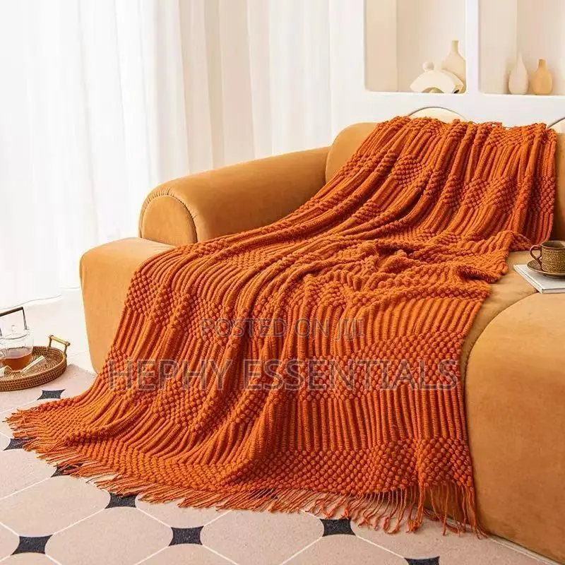 Luxury Knitted Throw Blanket for Sofa Couch