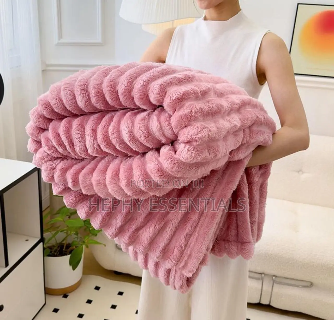 Soft Fluffy Microfiber Blanket 180×200cm – Warm Lightweight