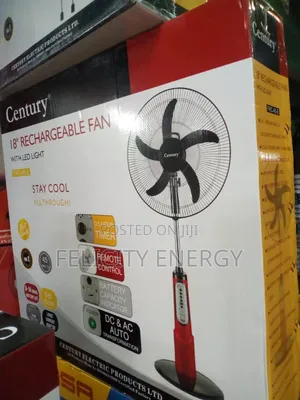 Century Ac/Dc Rechargeable Fan Full Package