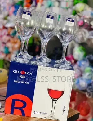 Plain Wine Glass 6pcs a Pack Glassware Set
