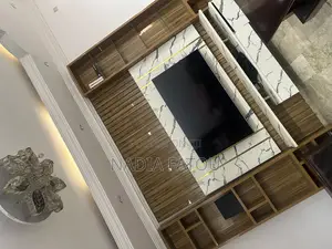 Premium Tv Stand + Wall Panel + Shelves (Complete Set)