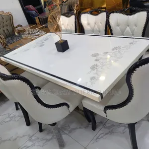 Mable Dining Table White With Chairs