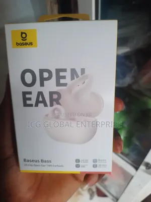 Baseus White Absolute Havy Sound Clip Earbud With 32hrs Play Time