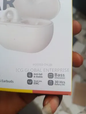 Baseus White Absolute Havy Sound Clip Earbud With 32hrs Play Time