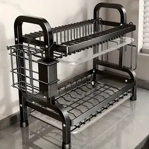 2 Layers Metal Dish Rack