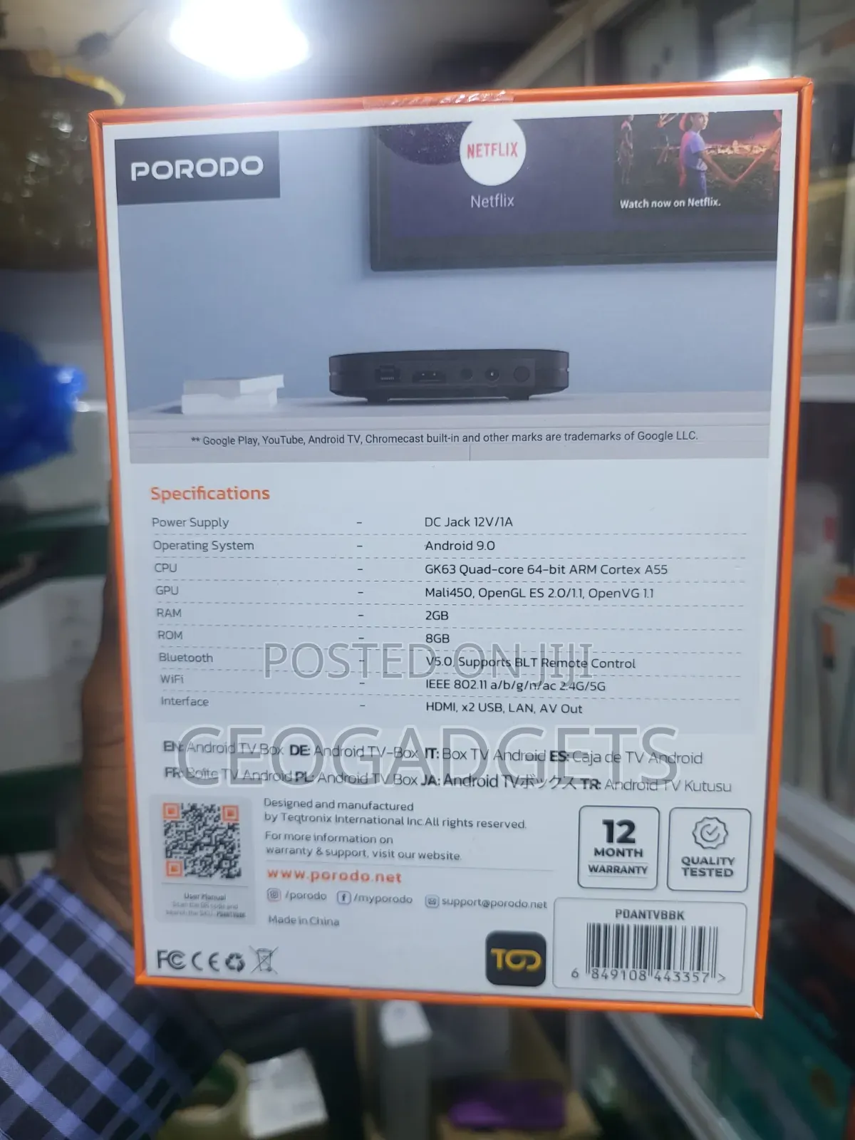 Porodo Smartview Android Tv Box
